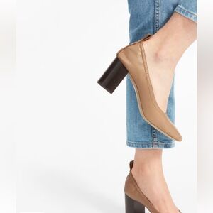 Everlane The Day high heel in camel